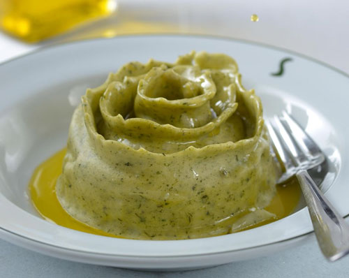 Rosetta di Ricotta e Spinaci al Burro e Salvia