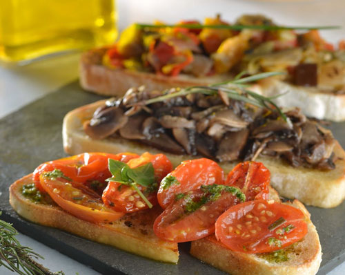 Tris di Bruschette